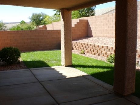 Back patio on Mesquite townhouse 