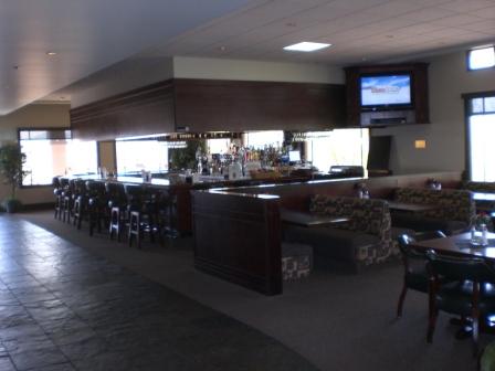 spacious bar inside restaurant