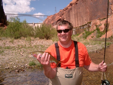 Buck Schaeffel Fly fishinhg at Lee's Ferry 