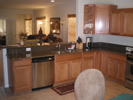 Kitchen of Sun City Mesquite retirement community in Nevada