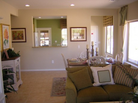 livingroom in Nevada model house