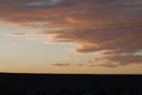 Sunset in Mesquite NV over the Mesa