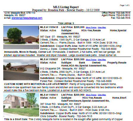 Mesquite MLS provided by MesquiteGroup.com
