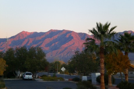 Mesquite Nevada Sunset on the Mountians